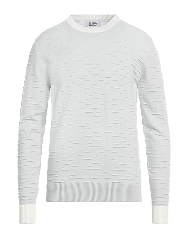 ALPHA STUDIO Pullover Himmelblau 100% Baumwolle