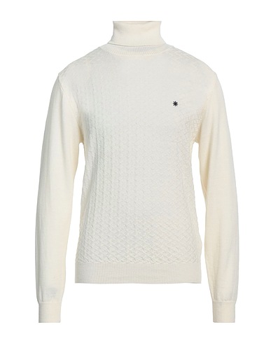 MANUEL RITZ Rollkragenpullover Elfenbein 100% Wolle