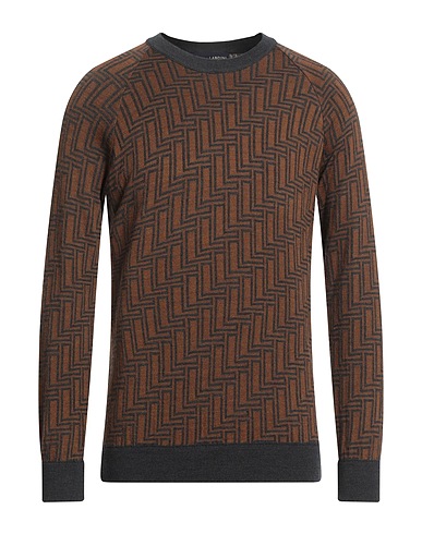 LARDINI Sweater Grey 50% Wool, 50% Acrylic