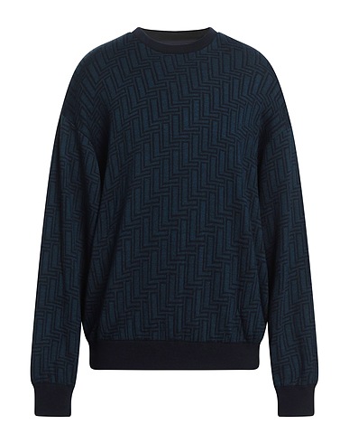 LARDINI Jumper Midnight blue 50% Wool, 50% Acrylic