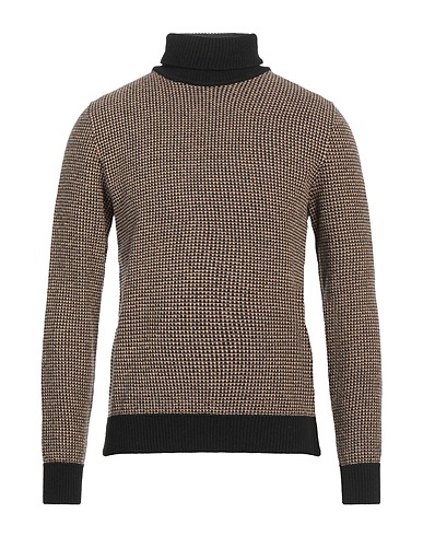 LARDINI Turtleneck Black 50% Wool, 35% Baby alpaca wool, 15% Polyamide