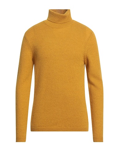 LARDINI Polo neck Mustard 45% Acrylic, 40% Alpaca wool, 15% Wool
