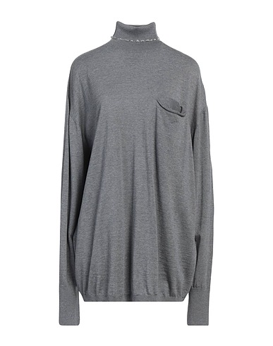 QUIRA Polo neck Grey 100% Virgin Wool