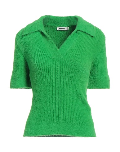 SANDRO Sweater Green 100% Polyamide, Elastane
