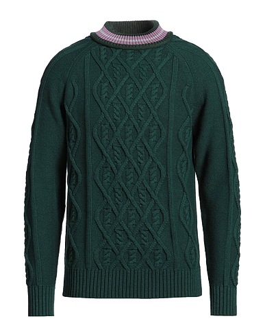 BACKSIDECLUB Sweater Dark green 40% Merino Wool, 30% Viscose, 20% Polyamide, 10% Cashmere