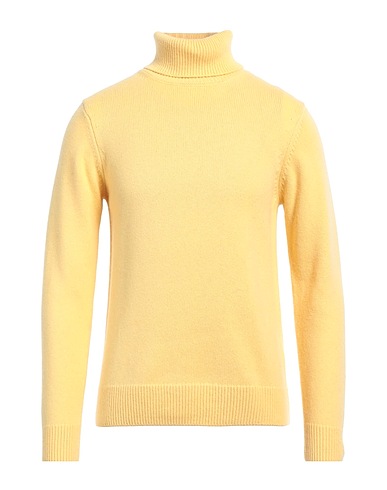 SANDRO Polo neck Yellow 66% Wool, 23% Yak wool, 11% Cashmere