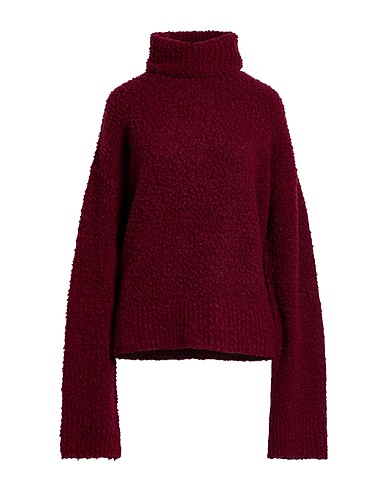 UMA WANG Turtleneck Burgundy 55% Polyamide, 30% Alpaca wool, 15% Wool