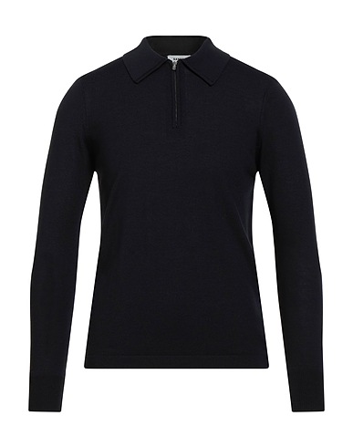 SANDRO Jumper Midnight blue 69% Wool, 31% Acrylic, Polyamide, Elastane