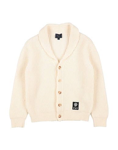 FAY Cardigan Ivory 90% Wool, 10% Cashmere, Polyester