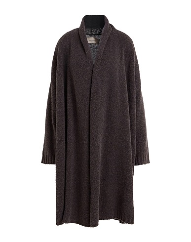 GENTRYPORTOFINO Cardigan Dark brown 80% Virgin Wool, 20% Polyamide
