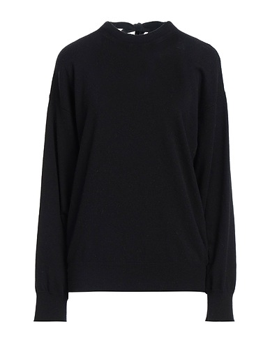 SEMICOUTURE Pullover Schwarz 70% Schurwolle, 30% Kaschmir