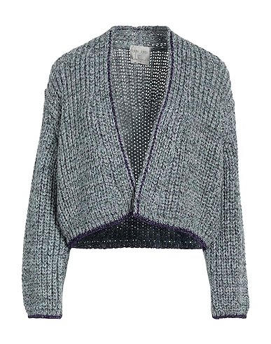 FORTE_FORTE Cardigan 42% Cotton, 30% Viscose, 13% Metallic Polyester, 12% Wool, 3% Polyamide