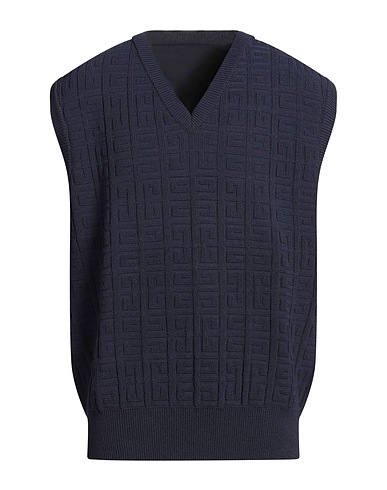 GIVENCHY Sleeveless sweater Midnight blue 90% Viscose, 5% Polyamide, 4% Polyester, 1% Elastane