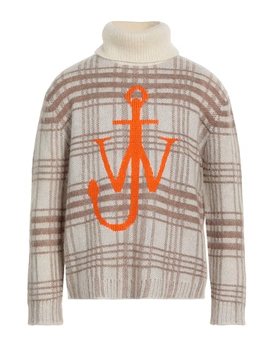 JW ANDERSON Polo neck Khaki 40% Nylon, 30% Wool, 30% Mohair wool
