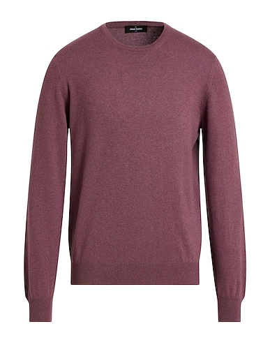 GRAN SASSO Maglia in Cachemire Prugna 100% Cachemire