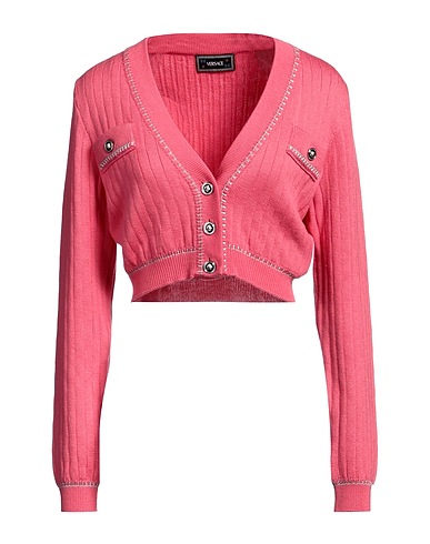 VERSACE Strickjacke Rosa 99% Wolle, 1% Andere Fasern
