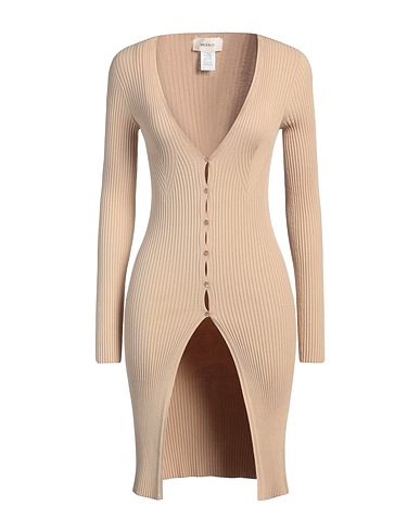 VICOLO Cardigan Beige 70% Viscose, 30% Polyester
