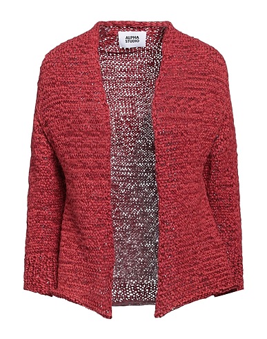 ALPHA STUDIO Cardigan Mattone 70% Poliestere, 30% Poliammide