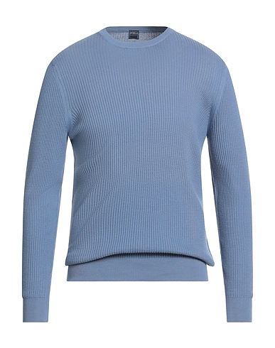 FEDELI Jumper Slate blue 100% Cotton