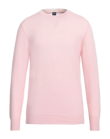 FEDELI カシミヤニット ピンク カシミヤ 70% / リネン 30%