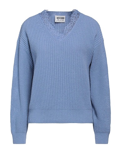 MOSCHINO JEANS Jumper Light blue 80% Wool, 20% Polyamide
