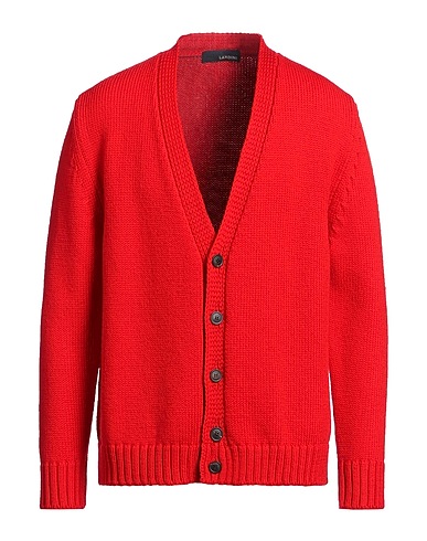 LARDINI Cardigan Red 100% Wool