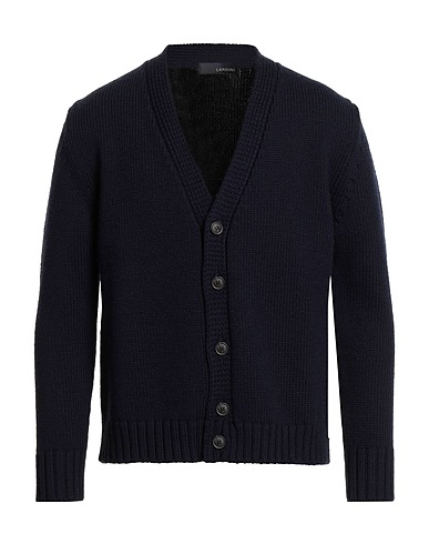 LARDINI Cardigan Midnight blue 100% Wool