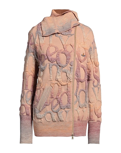 VIVIENNE WESTWOOD Cardigan Beige 50% Acrylic, 19% Wool, 15% Polypropylene, 14% Virgin Wool, 2% Polyamide
