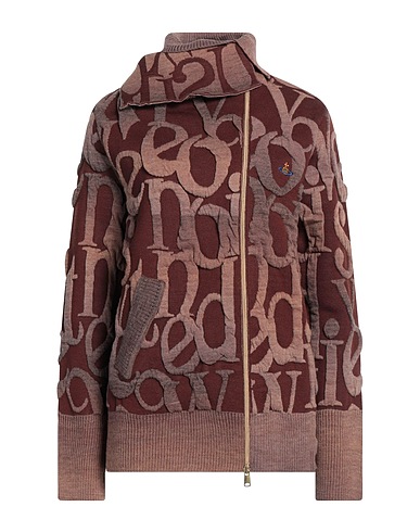 VIVIENNE WESTWOOD Cardigan Marron 50% Acrylique, 19% Laine, 15% Polypropylène, 14% Laine vierge, 2% Polyamide