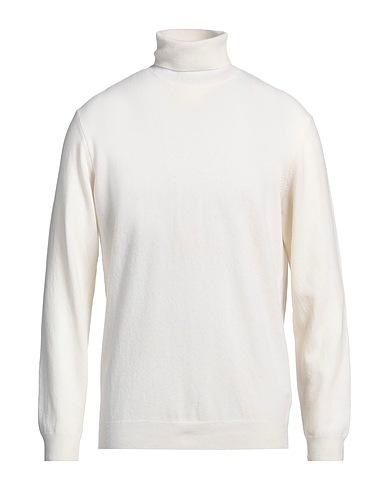 HERITAGE Polo neck Ivory 90% Wool, 10% Cashmere