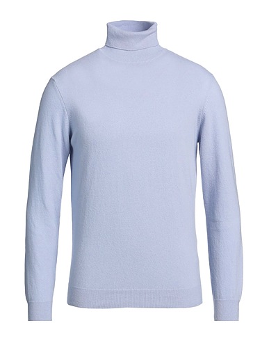 HERITAGE Polo neck Sky blue 90% Wool, 10% Cashmere