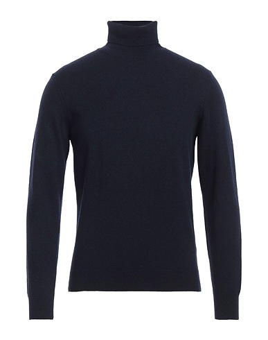 HERITAGE Polo neck Midnight blue 90% Wool, 10% Cashmere