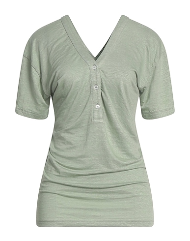 FEDELI Jumper Sage green 97% Linen, 3% Elastane