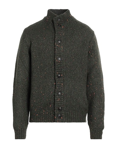 FEDELI Cardigan Dark green 55% Virgin Wool, 25% Cashmere, 20% Nylon