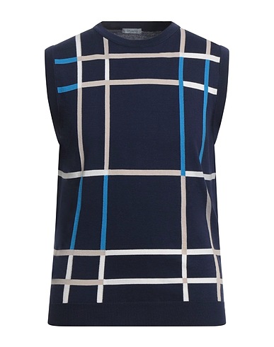 MALO Sleeveless sweater Midnight blue 100% Cotton