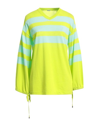 MALO Pullover VERDE LIME 100% Baumwolle