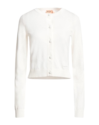 N°21 Cardigan Bianco 100% Cotone