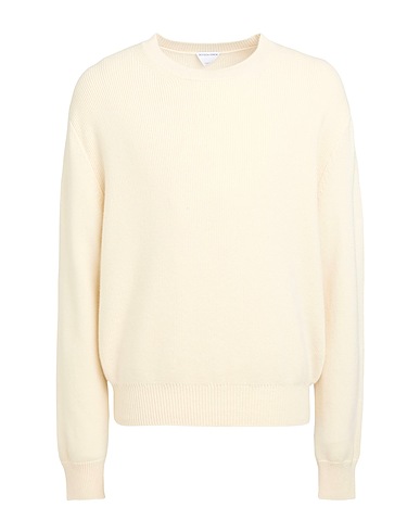BOTTEGA VENETA Cashmere jumper Off white 97% Cashmere, 2% Polyamide, 1% Elastane