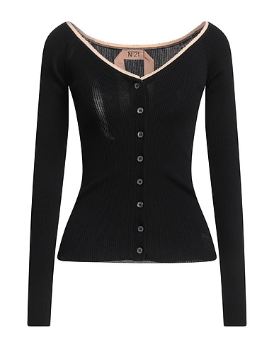 N°21 Cardigan Black 65% Viscose, 35% Polyamide