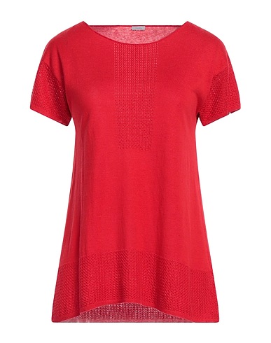 MALO Jumper Red 55% Silk, 45% Linen