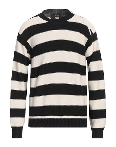 N°21 Jumper Black 67% Cotton, 33% Polyamide