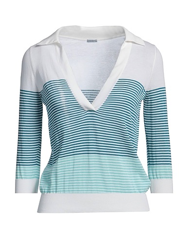 MALO Pullover Aquamarin 100% Baumwolle