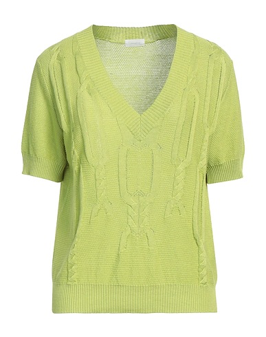 MALO Jumper Lime green 55% Silk, 45% Linen
