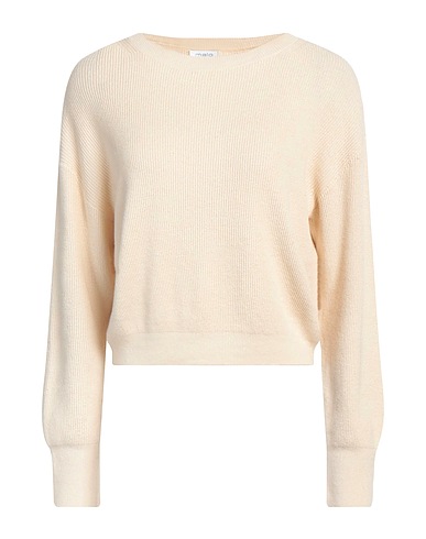 MALO Jumper Sand 50% Linen, 36% Cotton, 14% Polyamide
