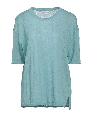 FEDELI Jumper Sky blue 64% Linen, 36% Cotton