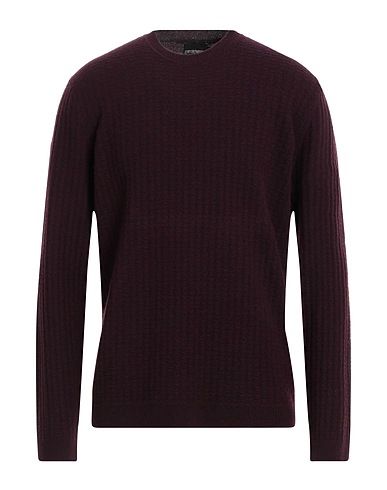 EMPORIO ARMANI Jumper Burgundy 70% Virgin Wool, 30% Cashmere