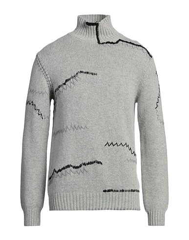 EMPORIO ARMANI Polo neck Grey 62% Alpaca wool, 38% Polyamide