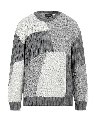 EMPORIO ARMANI Pullover Grigio 50% Lana Vergine, 50% Acrilico