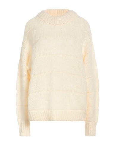 DESIGNERS REMIX Pullover Avorio 38% Poliammide, 36% Lana, 26% Lana di alpaca