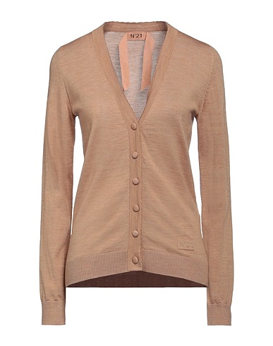 N°21 Strickjacke Kamel 100% Schurwolle